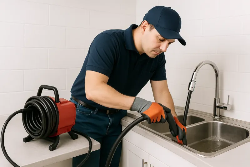 Débouchage manuel ou haute pression de canalisations bouchées avec intervention de plomberie sous 24h garantie à Drusenheim